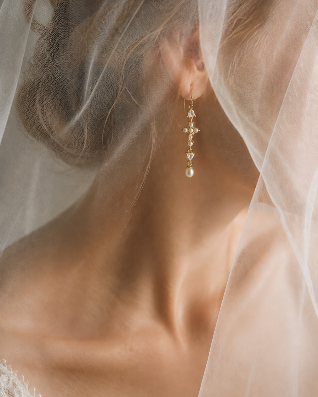 PEARL DIVINE GRANDE EARRINGS GOLD