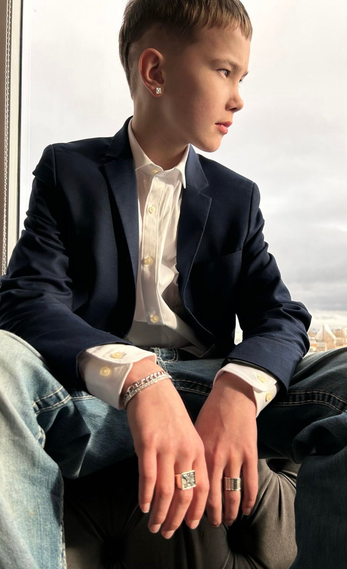 KLAKI  STUD HÁLSMEN SILFUR