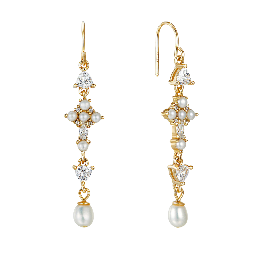 PEARL DIVINE GRANDE EARRINGS GOLD