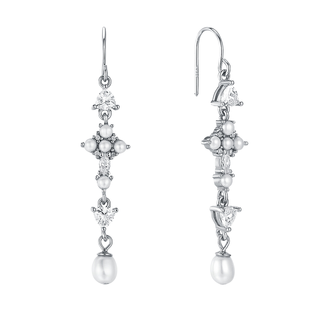 PEARL DIVINE GRANDE EARRINGS SILVER