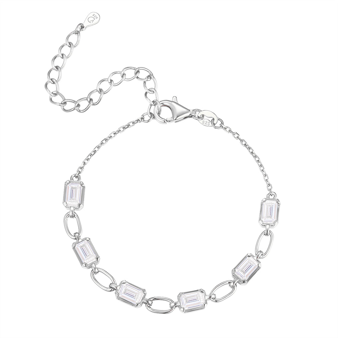 Crystal armband - silfur - steinar - íslensk skartgripahönnun 