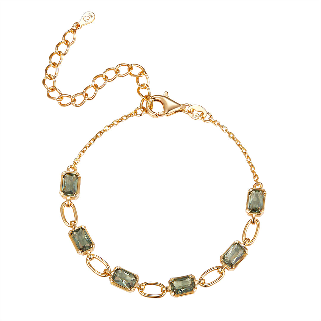 Crystal armband - gull - steinar - íslensk skartgripahönnun 