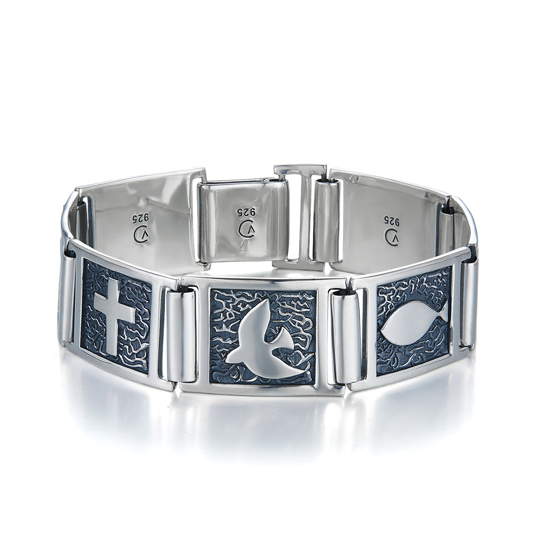 INFINITY BRACELET OXIDICED