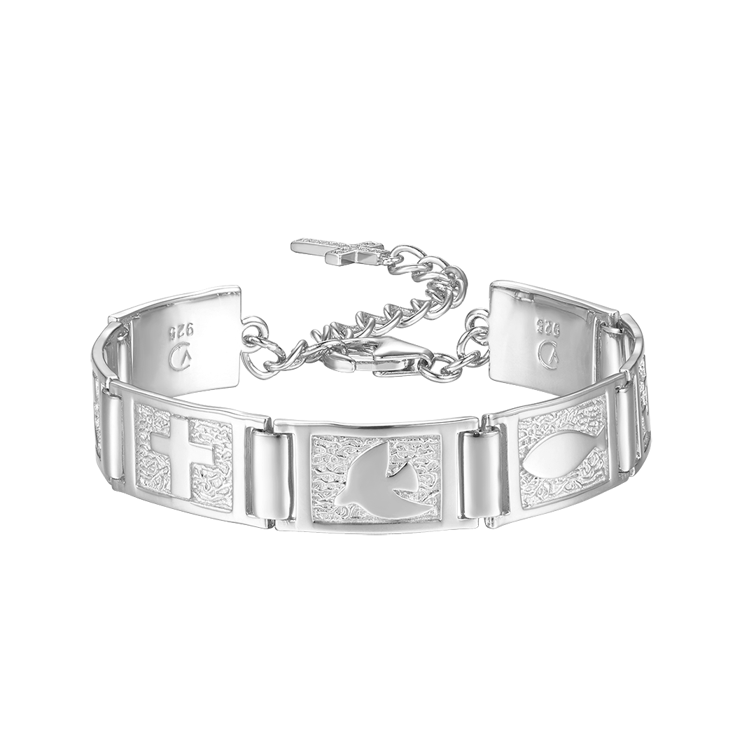 Infinity barna armband - silfur- íslensk skartgripahönnun