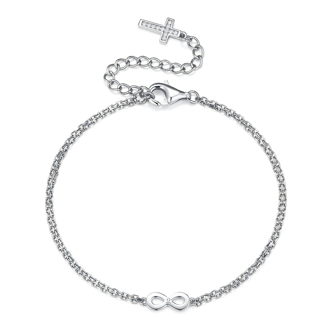 SYMBOL INFINITY BRACELET SILVER