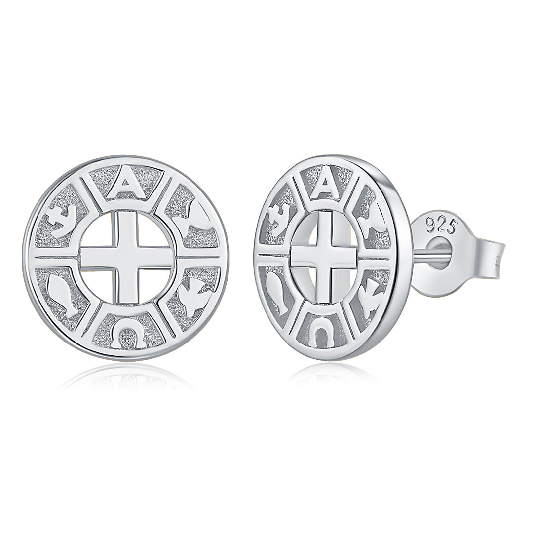 INFINITY STUD EARRINGS SILVER