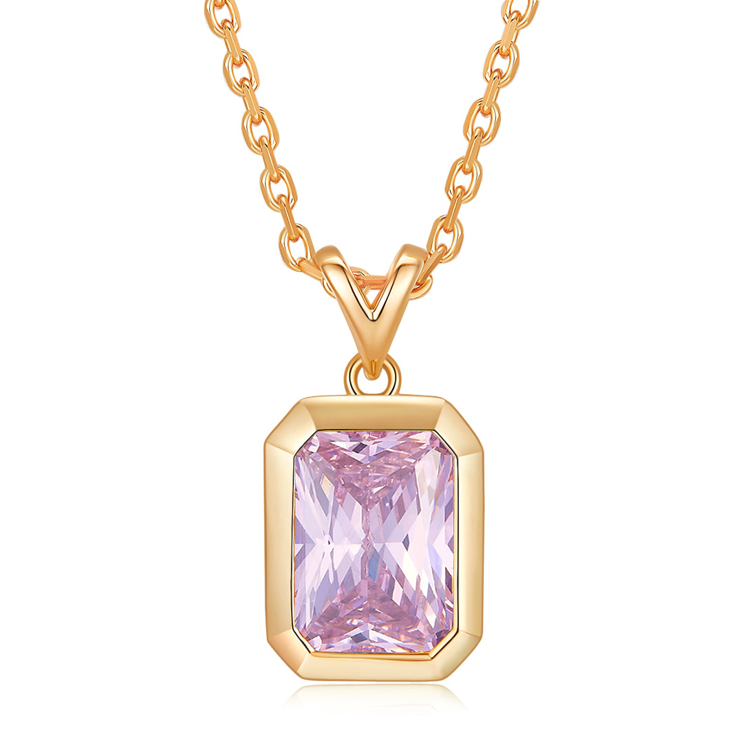 FATHER PENDANT GOLD-LIGHT PINK