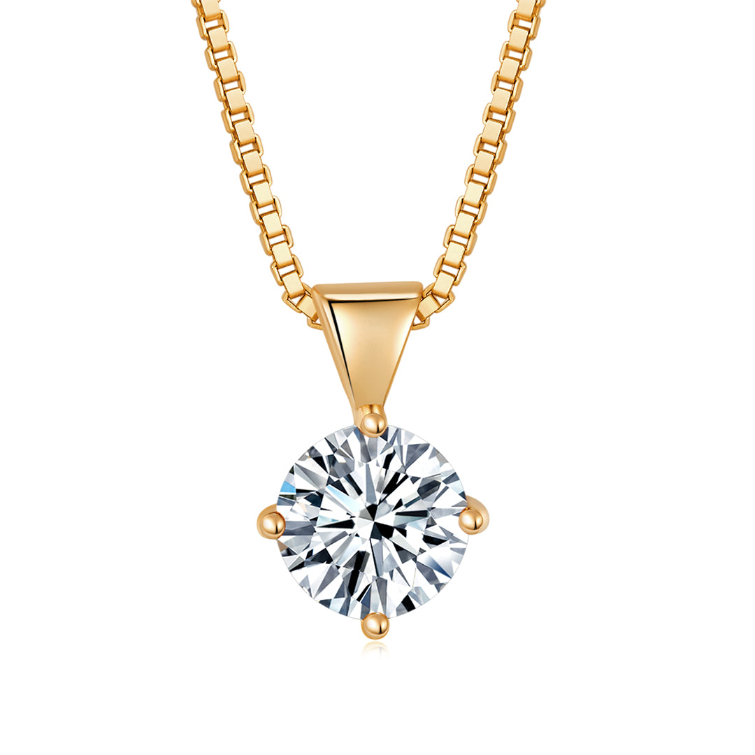 STUD PENDANT GOLD-WHITE