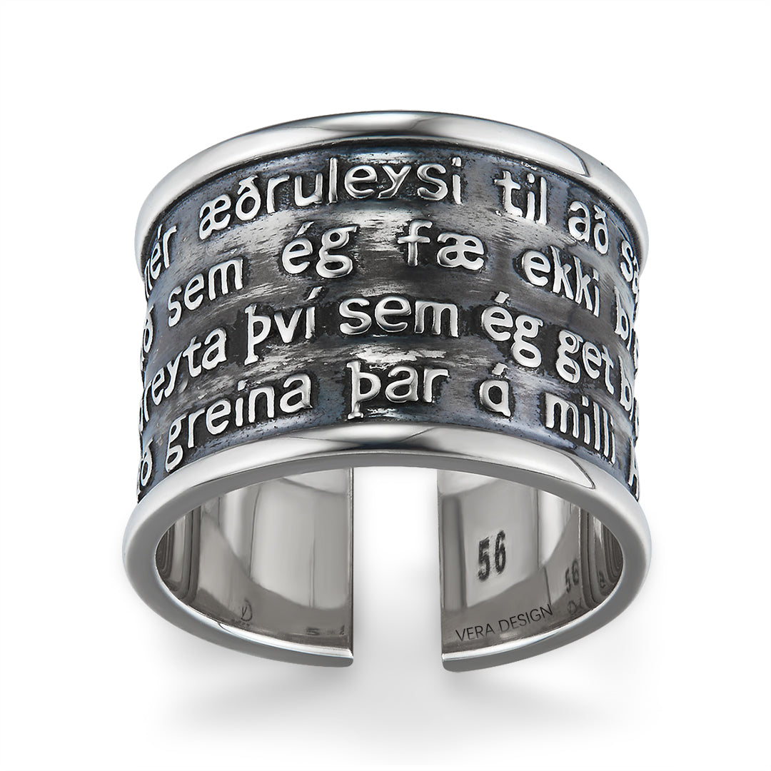 SERENITY RING OXIDICED
