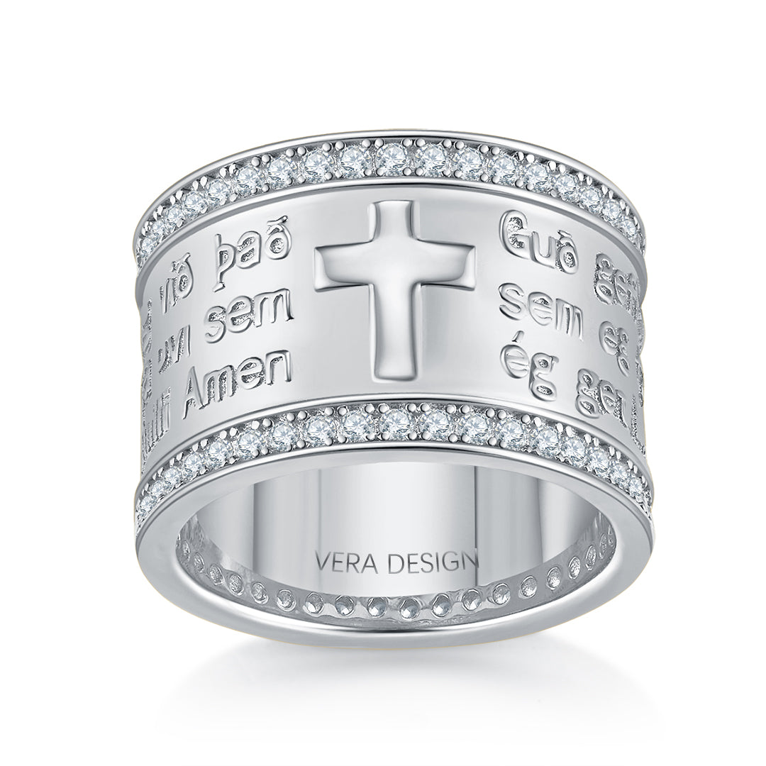 SERENITY DIVINE RING SILVER-WHITE