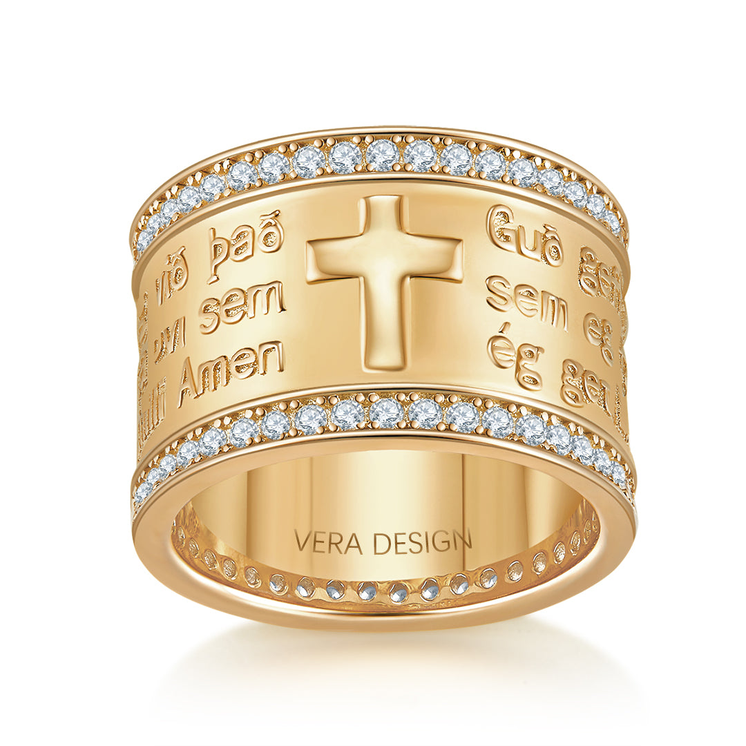 SERENITY DIVINE RING GOLD-WHITE