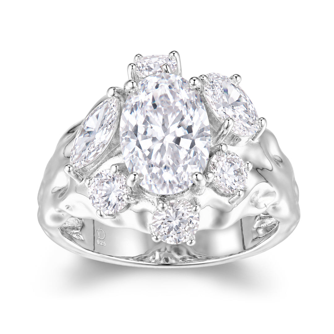 HAMMER ANCHOR RING SILVER