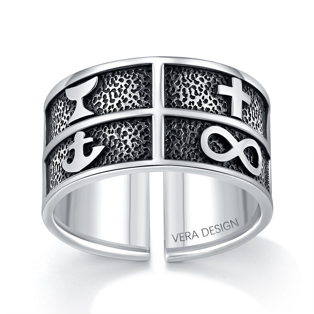 INFINITY RING OXIDICED