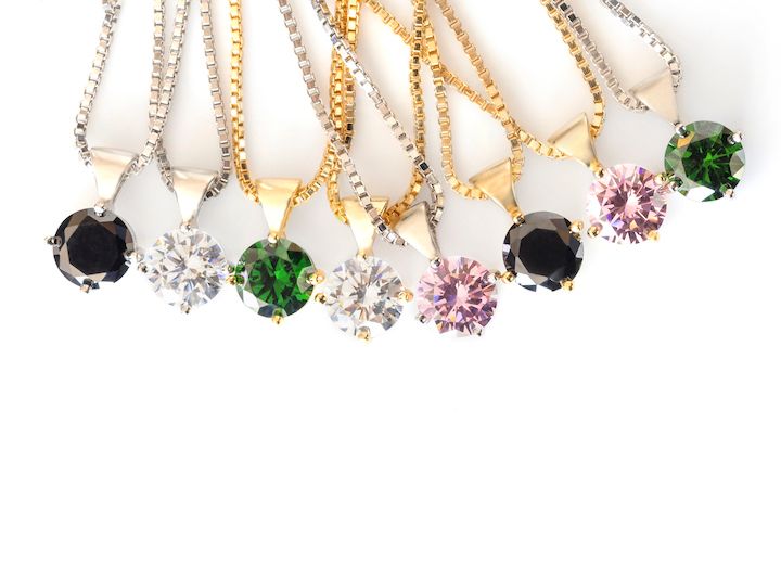 STUD PENDANT GOLD-CHAMPAGNE